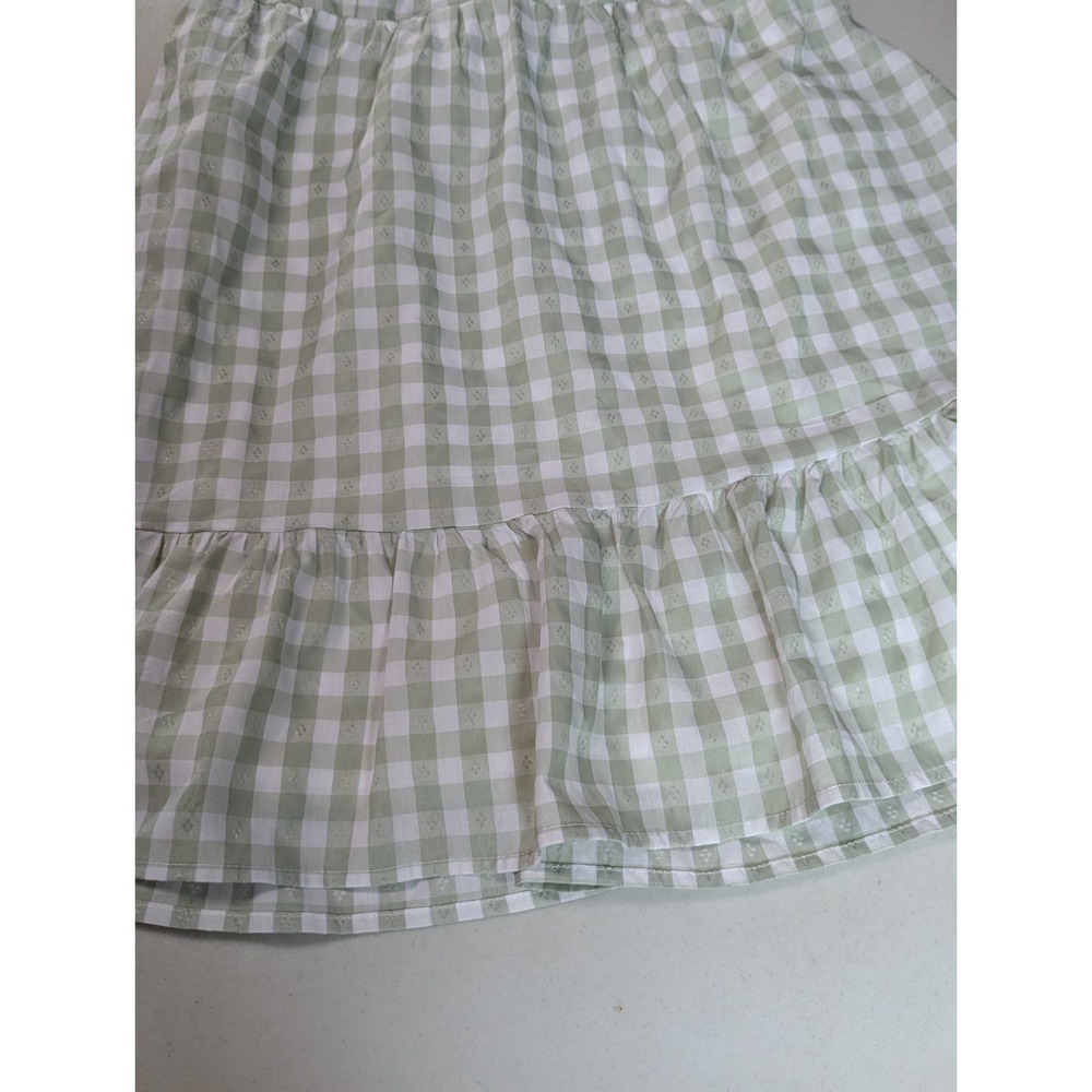Lily Rose Sage Green Gingham Puff Sleeve Tie-Back Dress – Women's XS - Picture 15 of 16
